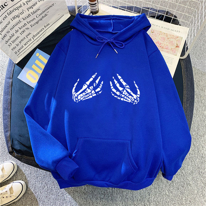 Women's hoodie with creative skeleton design Lisslune