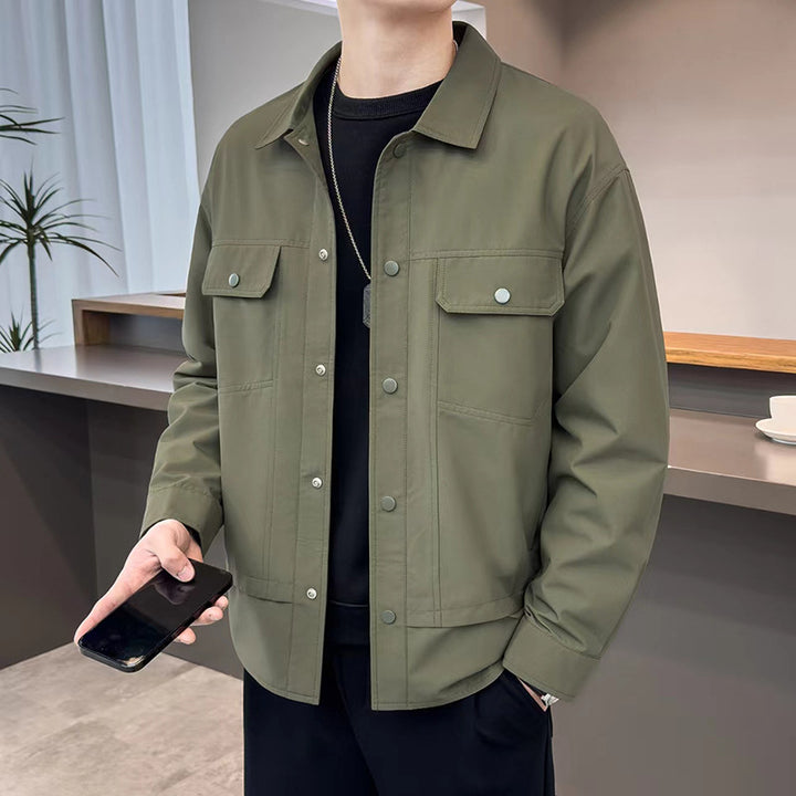 Men's Casual Utility Jacket with Practical Pockets Lisslune