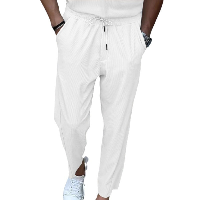 Men's loose casual jogging pants with elastic waistband and practical pockets Lisslune