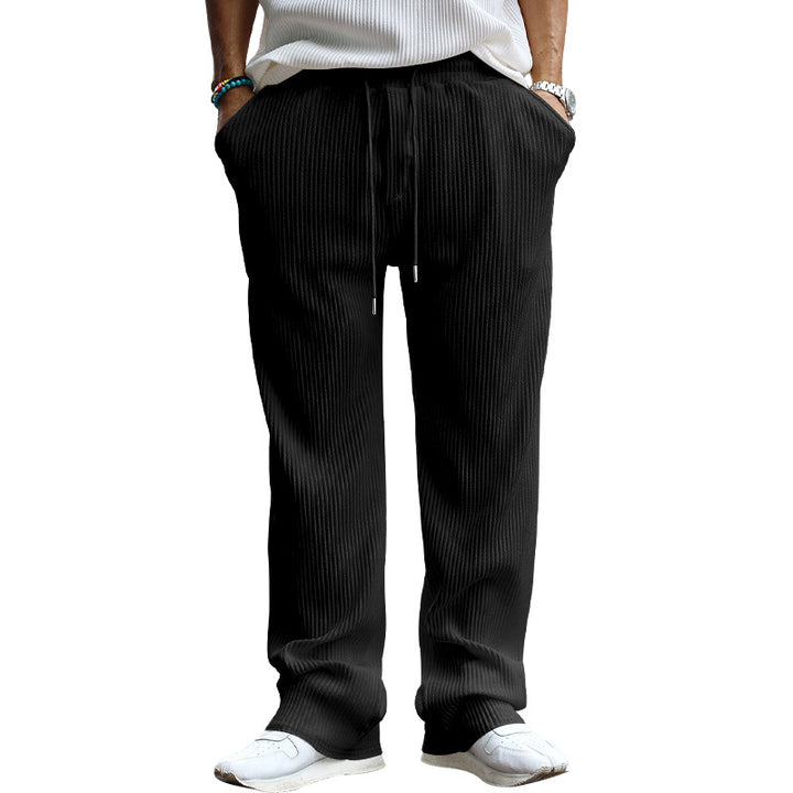 Men's leisure pants with textured design Lisslune