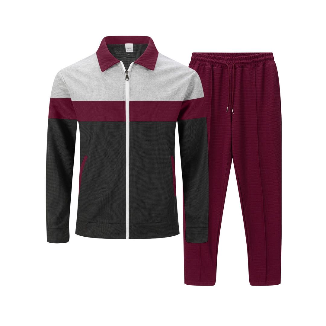 Men's sporty ensemble made of breathable material with quilted design Lisslune