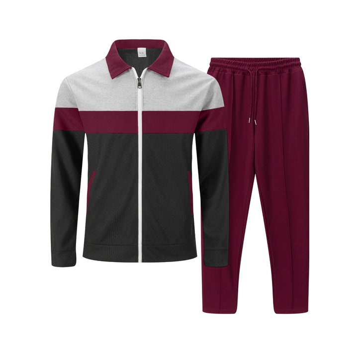 Men's sporty ensemble made of breathable material with quilted design Lisslune