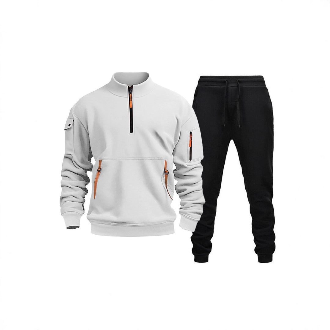 Men's modern tracksuit with functional pockets and zipper details Lisslune
