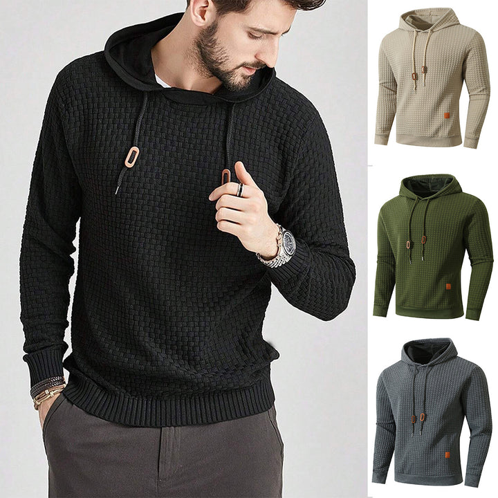 Men's hoodie with textured design Lisslune