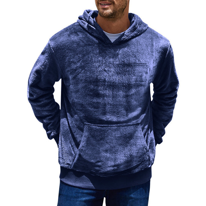 Men's hoodie made of soft fleece with practical pockets Lisslune