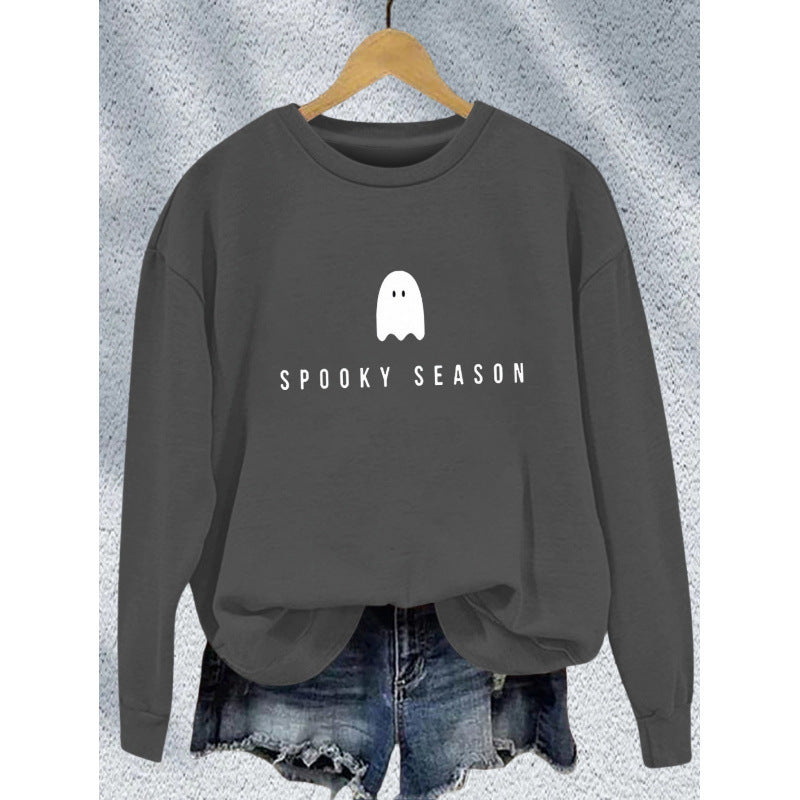 Women's sweatshirt with casual spooky design and soft inner fleece Lisslune