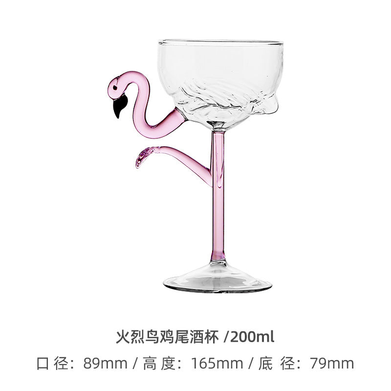 Rynx | Autumn Apartment Decor Creative Romantic Love Glass Goblet High-Quality Wine Goblet Design Sense Engagement Gift Goblet