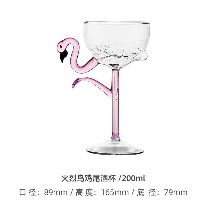 Rynx | Autumn Apartment Decor Creative Romantic Love Glass Goblet High-Quality Wine Goblet Design Sense Engagement Gift Goblet