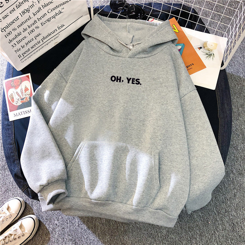 Women's Cozy Hoodie with Casual Print Lisslune