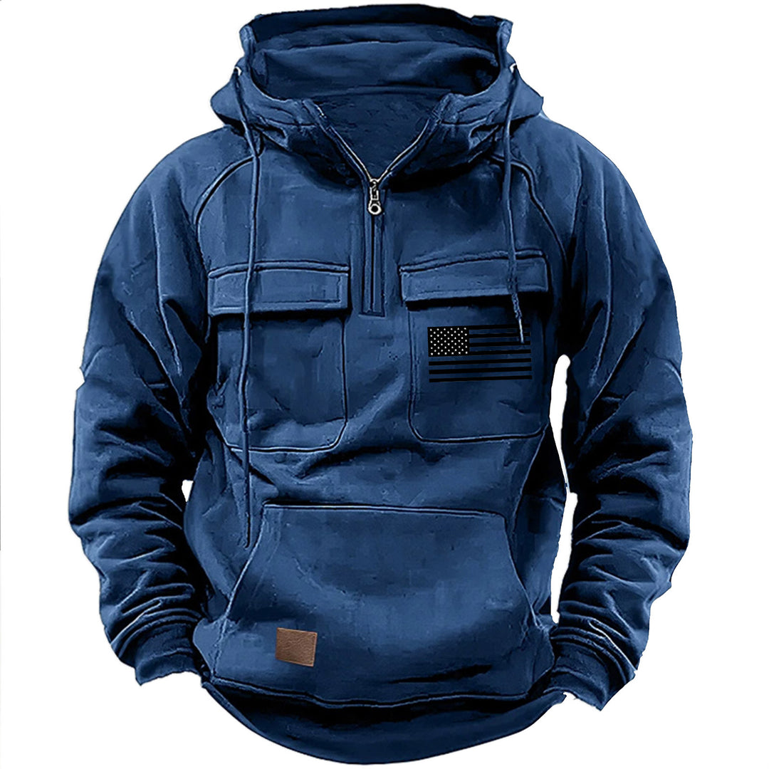 Men's practical hoodies with numerous pockets Lisslune