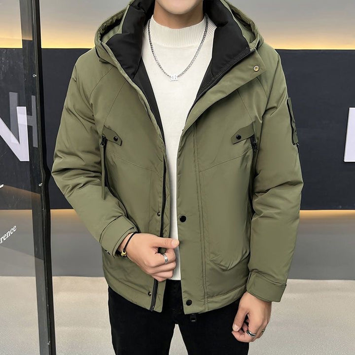 Men's Technical Winter Jacket with Multifunctional Hood Design Lisslune