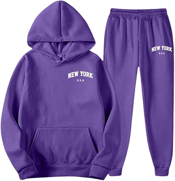Women's Hooded Sweat Suit with high-quality material and modern lettering Lisslune