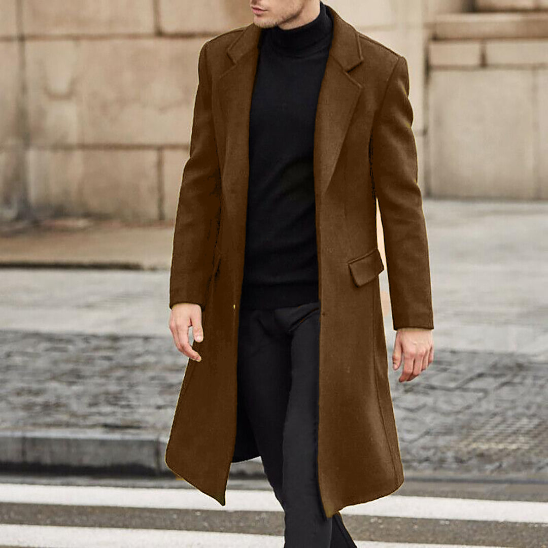 Men's elegant transitional coat with modern details Lisslune