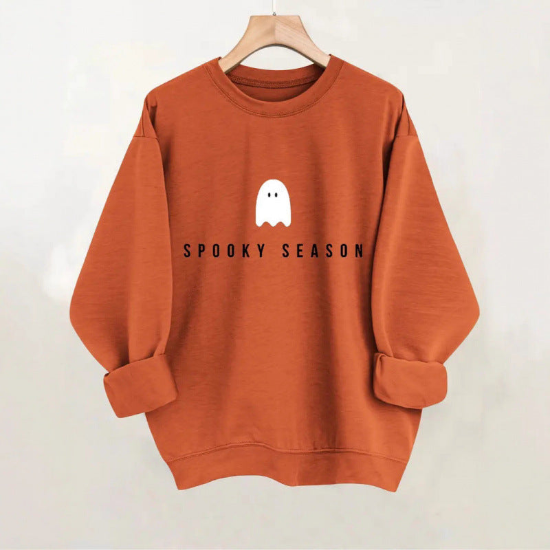 Women's sweatshirt with casual spooky design and soft inner fleece Lisslune
