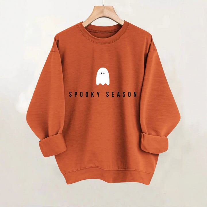 Women's sweatshirt with casual spooky design and soft inner fleece Lisslune