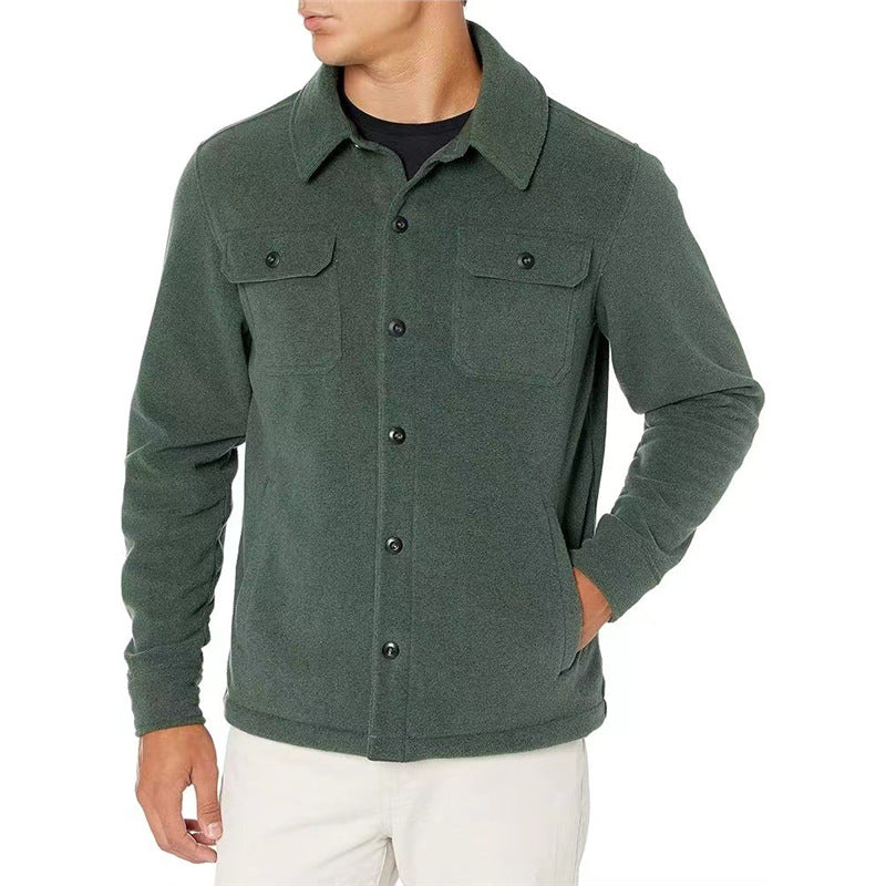 Men's fleece jacket with practical pockets Lisslune