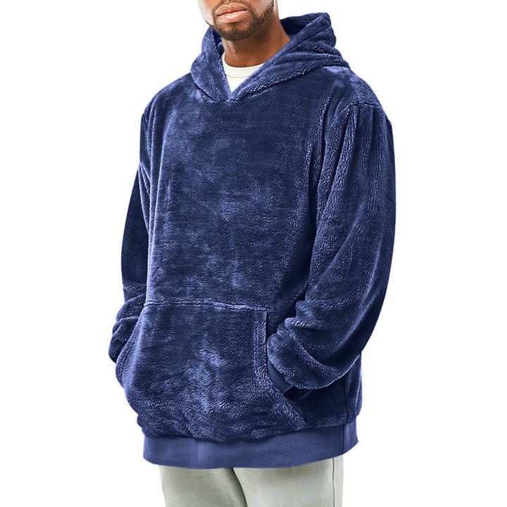 Men's hoodie made of soft fleece with practical pockets Lisslune