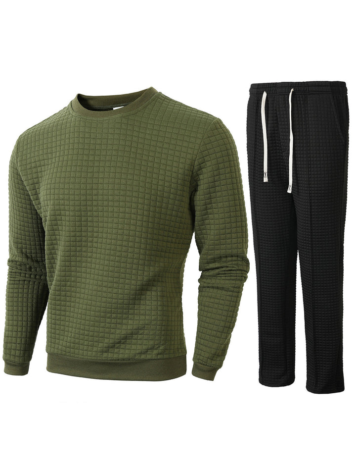 Men's cozy sweatshirt and jogger set Lisslune