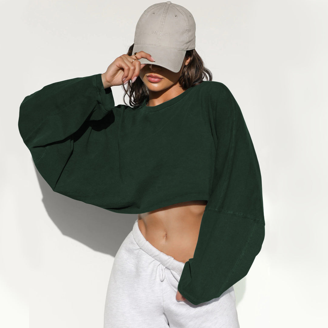Women's casual crop sweater Lisslune