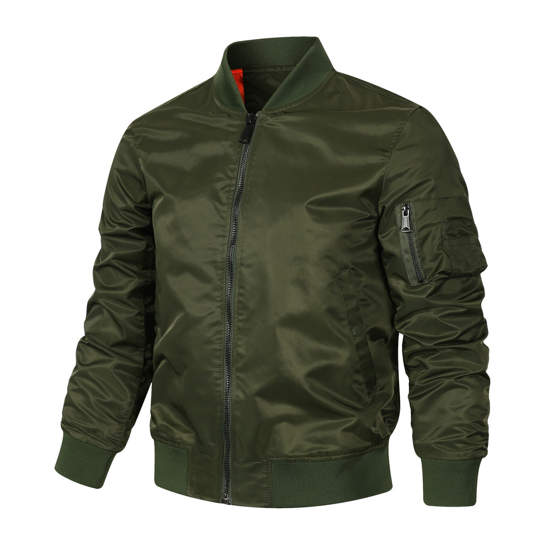 Men's bomber jacket with functional pockets and casual design Lisslune