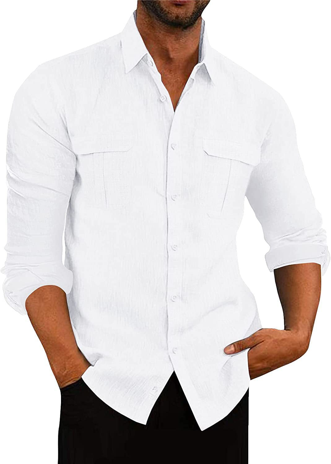 Men's shirt with two breast pockets and modern cut Lisslune