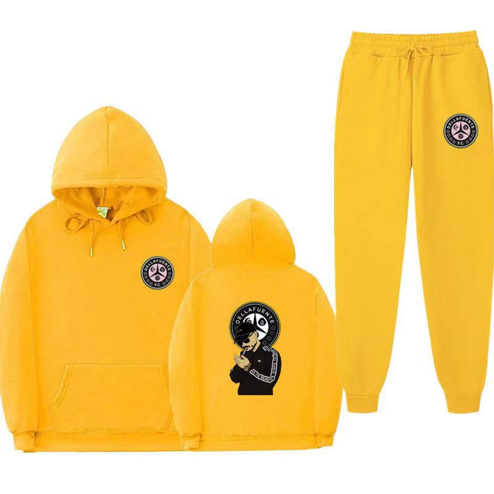Women's set of hoodie and jogging pants with unique print Lisslune