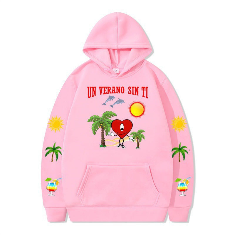 Women's hoodie with vibrant summer motif and comfortable fit Lisslune