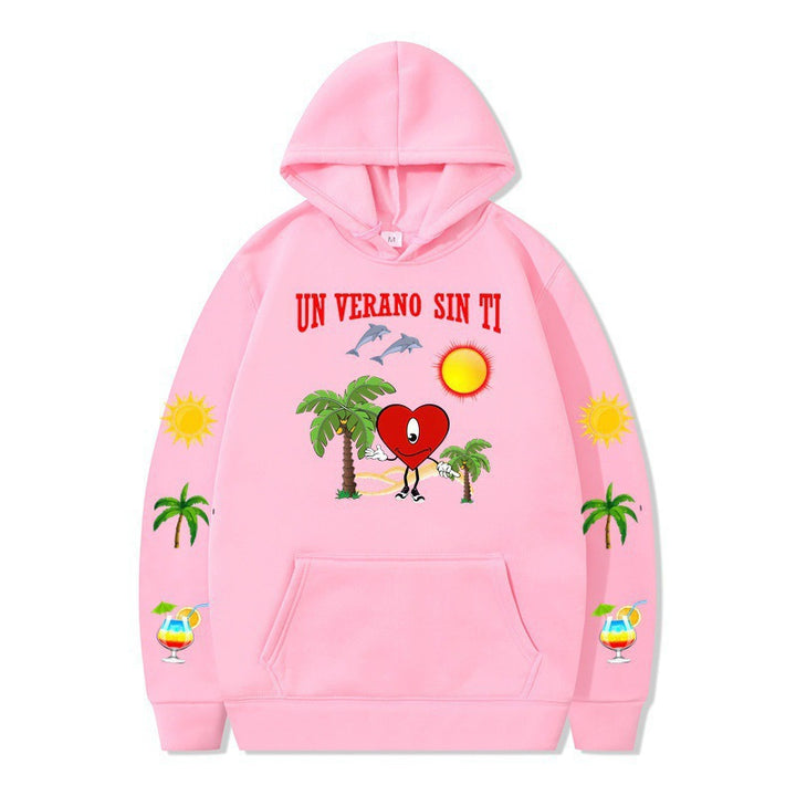 Women's hoodie with vibrant summer motif and comfortable fit Lisslune