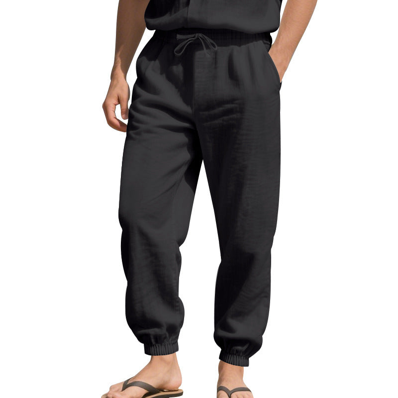 Men's lightweight harem pants made of breathable material with side pockets Lisslune