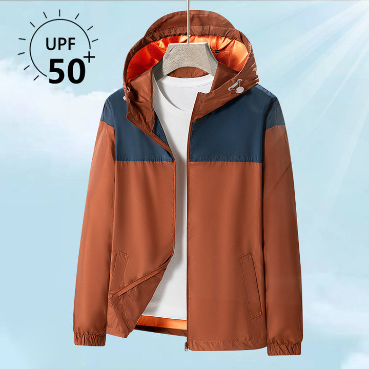 Men's lightweight outdoor jacket with UV protection and practical pockets Lisslune