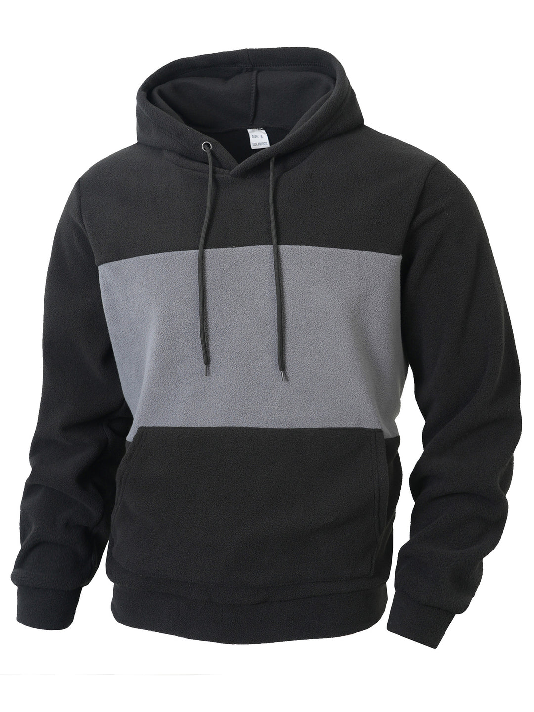 Men's fleece hoodie with innovative design Lisslune