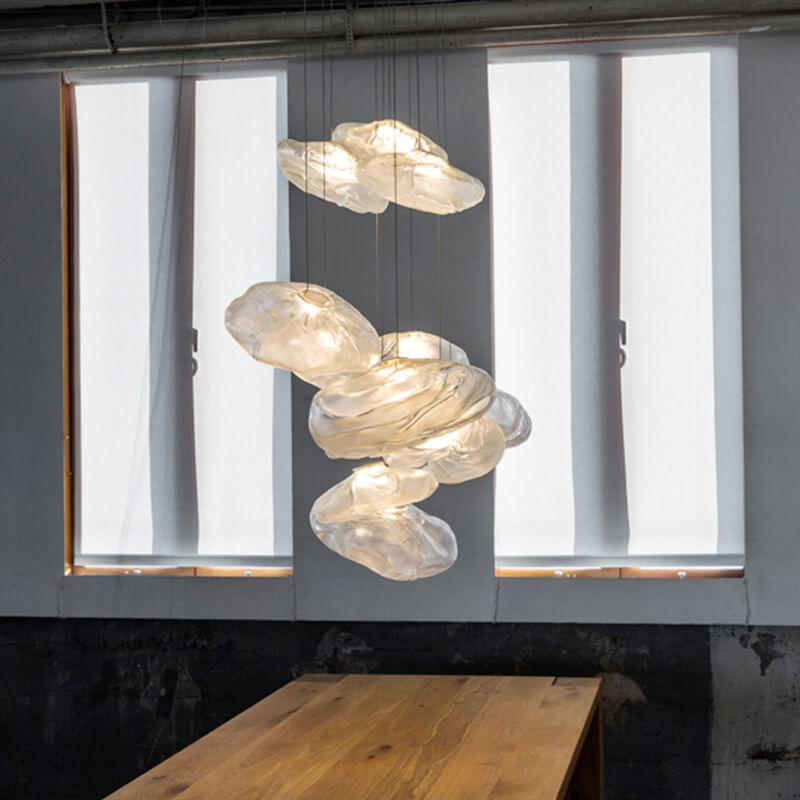 Lisslune | CloudNova Glass Pendant Light | Modern Design | Unique Cloud Look | Ambient Lighting