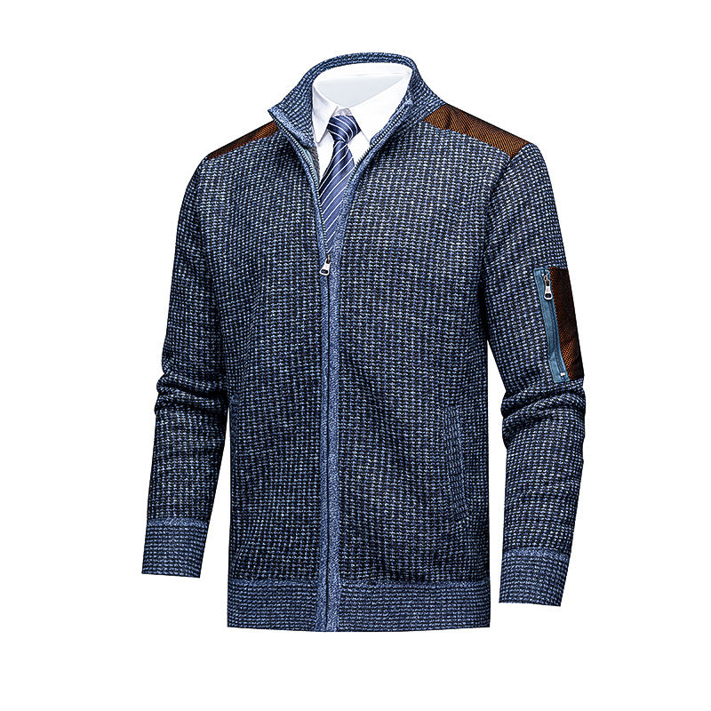 Men's Fashionable Cardigan with Zipper and High-Quality Details Lisslune
