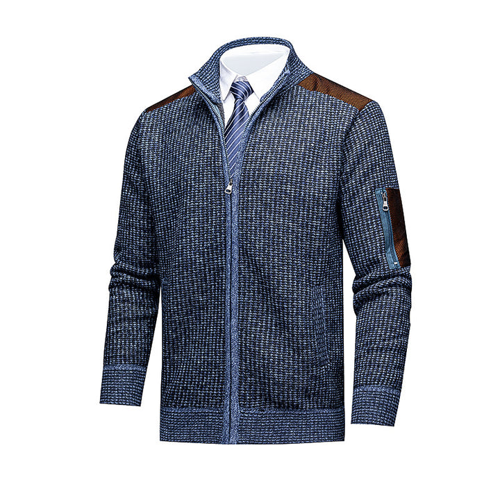 Men's Fashionable Cardigan with Zipper and High-Quality Details Lisslune