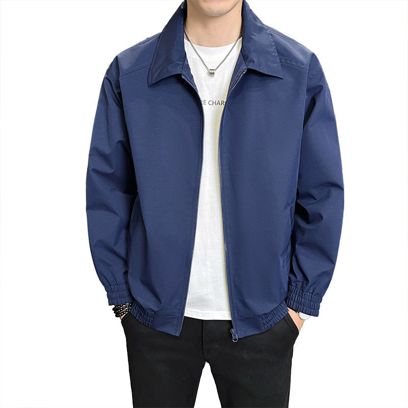 Men's lightweight leisure jacket with elastic waistband and practical pockets Lisslune