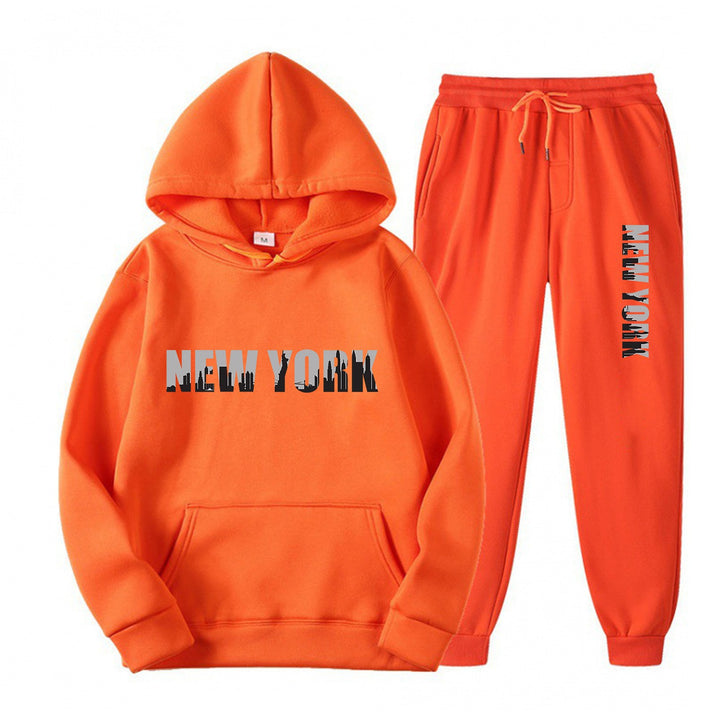Women's sporty tracksuit with stylized New York print Lisslune