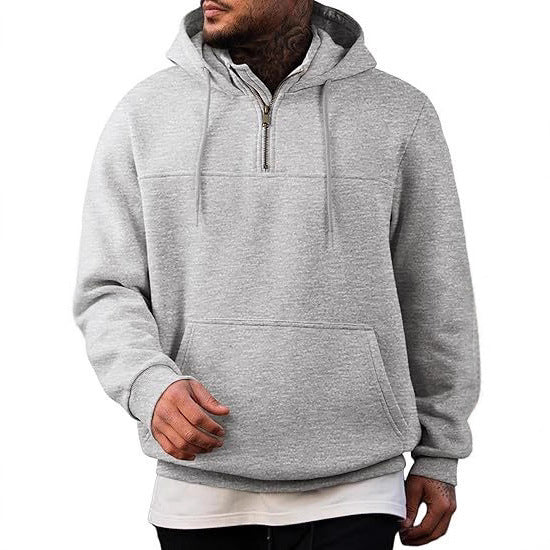 Men's hoodie with practical zipper and side pockets Lisslune