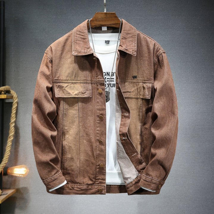 Men's fashionable denim jacket with functional pockets and casual cut Lisslune