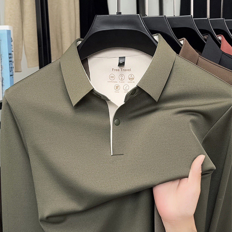 Men's breathable sports polo shirt with innovative easy-care Lisslune