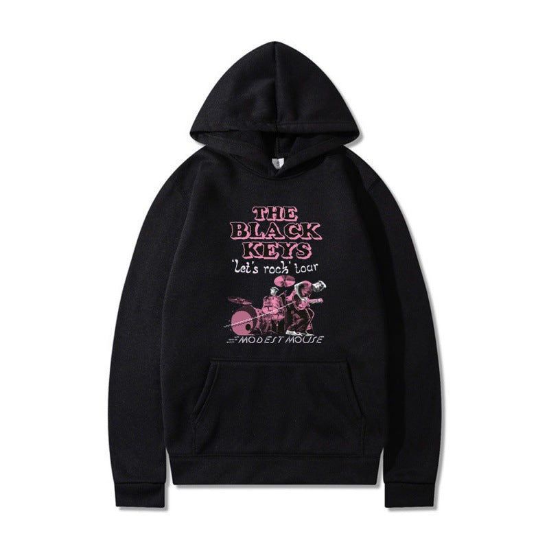 Women's hoodie with creative rock band design and comfortable fit Lisslune