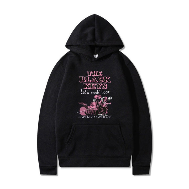 Women's hoodie with creative rock band design and comfortable fit Lisslune