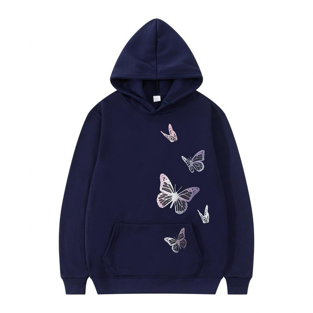 Women's hoodie with delicate butterfly motif Lisslune