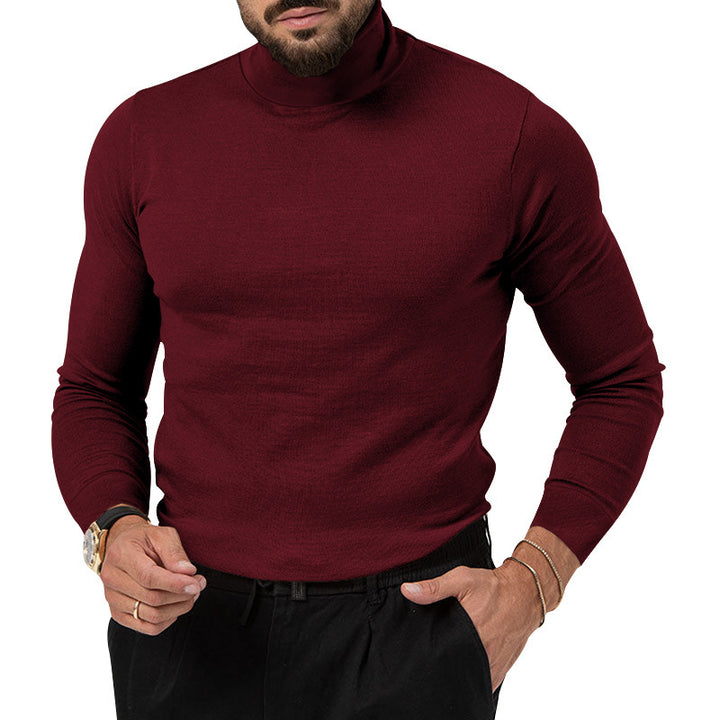 Men's elegant turtleneck sweater made of high-quality merino wool Lisslune