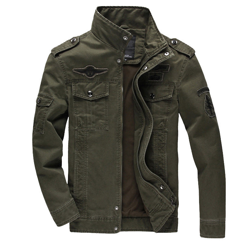 Men's casual utility jacket with practical pockets Lisslune