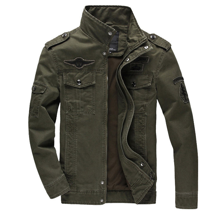 Men's casual utility jacket with practical pockets Lisslune