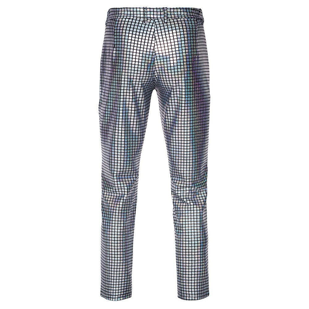 Men's Glamorous Disco Pants with Shimmering Top Material Lisslune