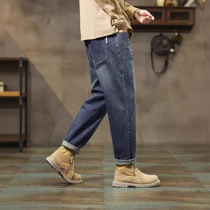 Men's casual Relaxed Fit jeans in vintage look Lisslune