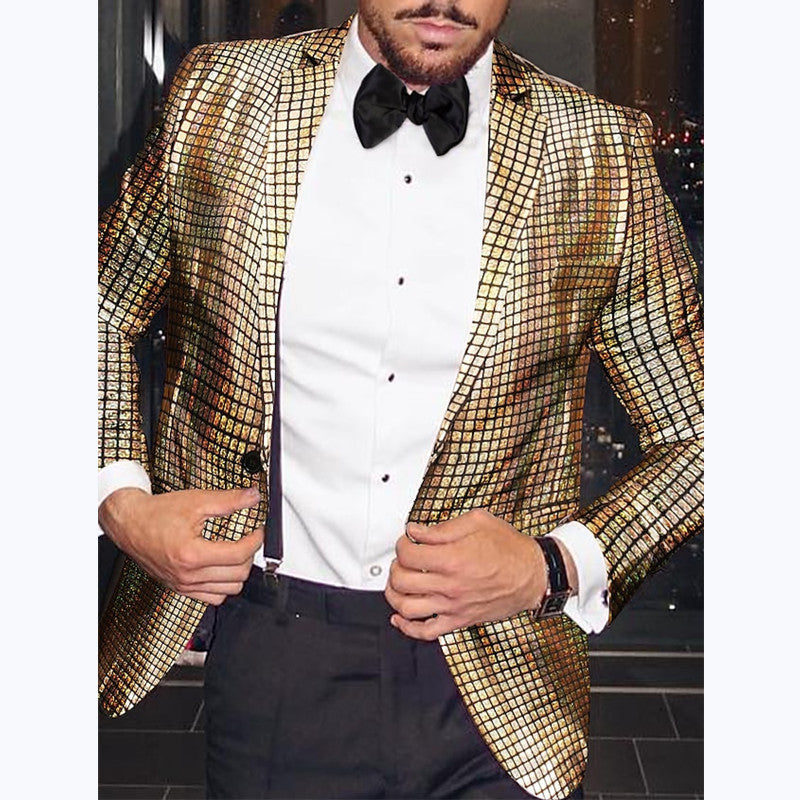 Men's shimmering sequin suit blazer Lisslune