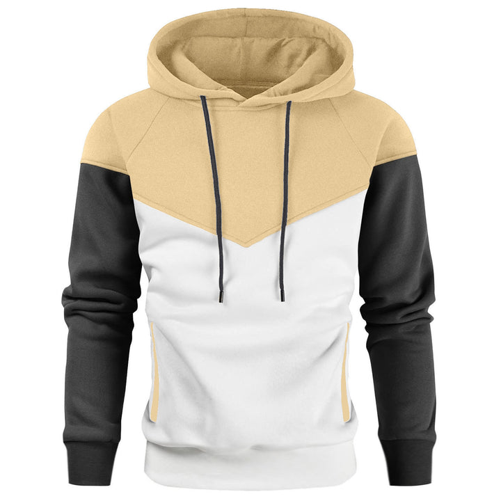 Men's Stylish Hoodie with Color Block Design Lisslune