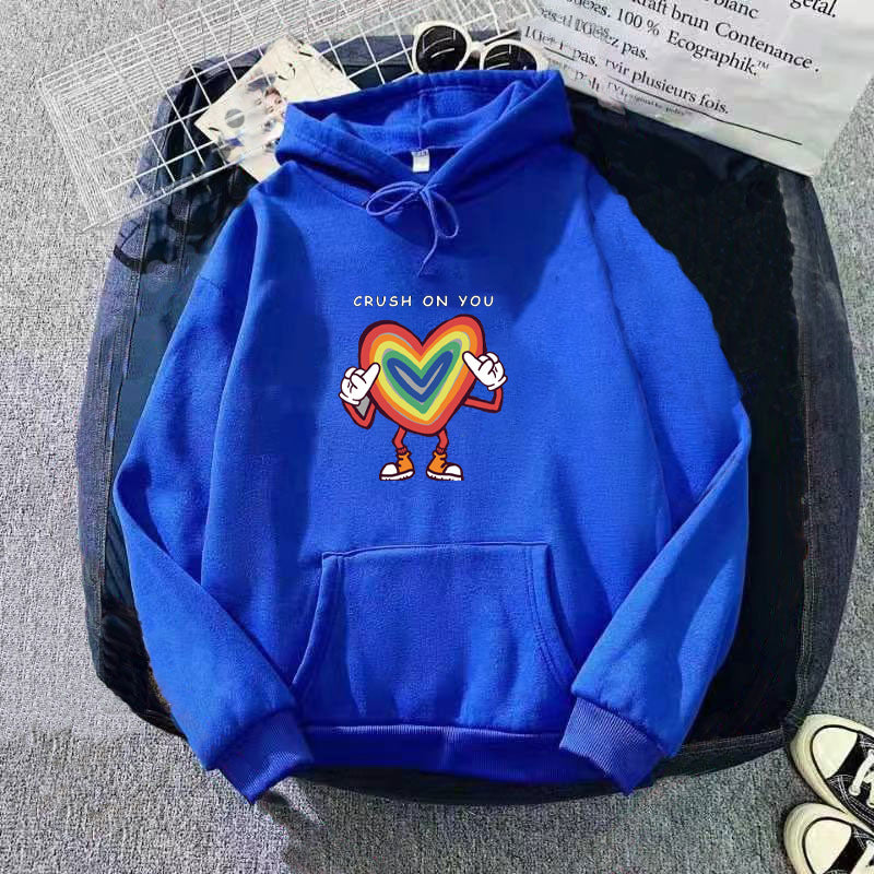 Women's hoodie with colorful heart design Lisslune